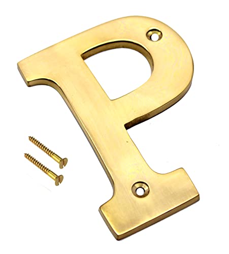 esplanade Brass House Hotel Door Name - Wall Door Plaque Alphabet Letter "Z" - 4" Inches ("P" Alphabet - 4) - Image 2