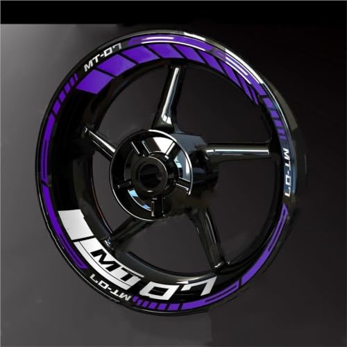 Stickers jante réfléchissants nuit pour Yamaha MT07 protège des rayures Color21