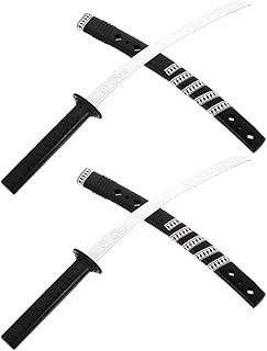 HOMSFOU 2 Pçs Cosplay Espadas Katana Espada De Plástico Brinquedo Kyoujurou Brinquedos Cosplay Espada Acessório De Para Crianças Cosplay Artes Marciais Brinquedos Adereços
