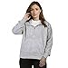 Womens Sweatshirts Quarter Half Zip Pullover Long Sleeve Thumb Hole Fleece Pullover Cropped Half zipper Hoodies With Pockets Fall Fashion Outfits Clothes (US, Alpha, Medium, Regular, Regular, Grey)