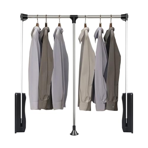 Porte-pantalons de type tiroir extensible et tringle de placard