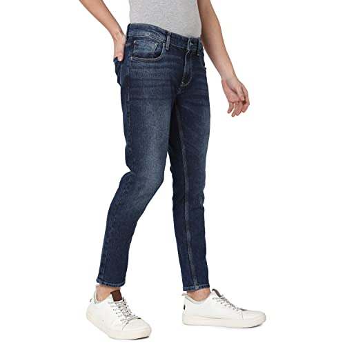 Image of Spykar Men's Slim Jeans (ECKN-01BB-029 Dark Blue 36)