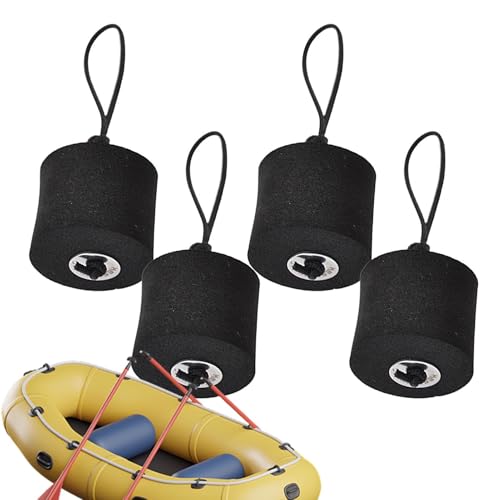 Generisch Kayak Scupper Plugs 4 Pack - Lanyard Attached Eva Hole Stoppers | Water Control Bung for Kayak, Canoe, Dinghy, Boat Drain Holes, Waterproof Accessories