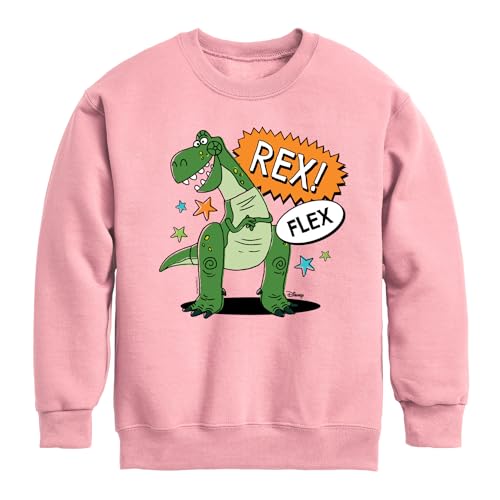 Disney - Toy Story - Rex Flex - Toddler & Youth Crewneck Fleece Sweatshirt