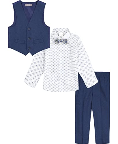 Van Heusen Baby-Boys 4-Piece Formal Dress Up Vest Set, Vest, Pants, Collared Dress Shirt, and Tie2