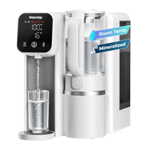Waterdrop M6SL Mineral Reverse Osmosis Water Filter Countertop, Room-Temp