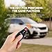 Simple Key Fob and Programmer with Interchangeable 4-Button Keypads, Key Replacement Kit for Car Remote Start and Keyless Entry