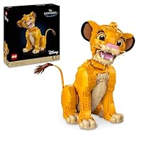 LEGO ǀ Disney Young Simba the Lion King - Collectible Animal Figure Building Set - Nostalgic Gift for Mothers - Home or Office Décor Model Kit for Adults - 43247