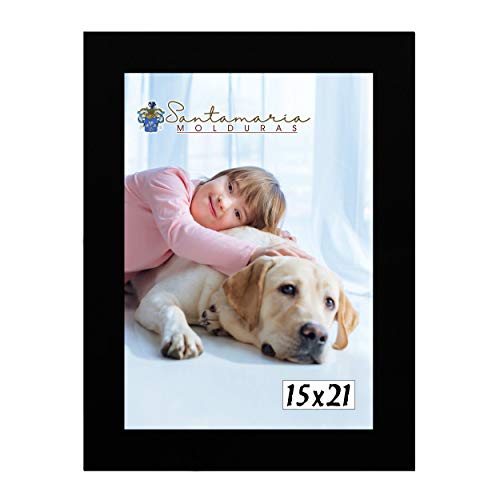 Kit 4 Molduras Porta Retrato 15X21 Preto