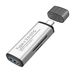 POMDKAZ USB C to Micro SD/TF Card Reader/OTG Adapter