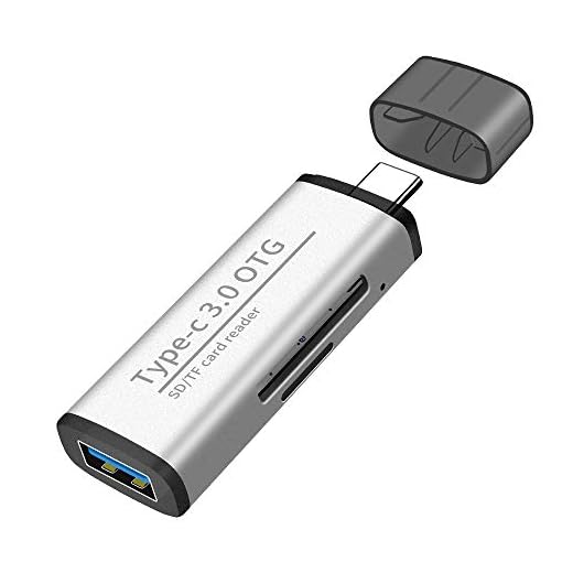 POMDKAZ SD Card Reader, High-Speed USB C to Micro SD Card USB 3.0 OTG Adapter Dual Slots, Memory Card Reader for SD/Micro SD/SDHC/SDXC/MMC, Compatible with MacBook Pro/Air, Chromebook, Android Galaxy