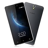 KOOBEE- Smartphone de 5' HD (cámara 13 MP, cámara Frontal 5 MP, 4G Quad-Core 1.3 GHz, 16GB ROM+2GB RAM, Android 6.0), Color Negro