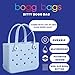 BOGG BAG Bitty Waterproof Washable Tip Proof Durable Open Tote Bag for the Beach Boat Pool Sports 11x8.5x4.5 - Lightweight Cute Tote Bag - Durable Rubber Bags For Women - Carolina On My Mind