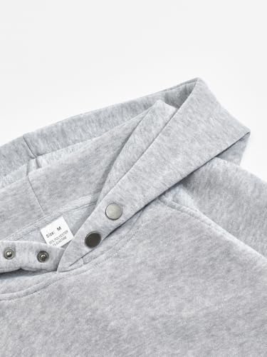 Mens Fall Winter Sweatshirt Long Sleeve Warmth Hoodie Fashion Casual Solid Color Hooded Top Loose Kangaroo Pocket4