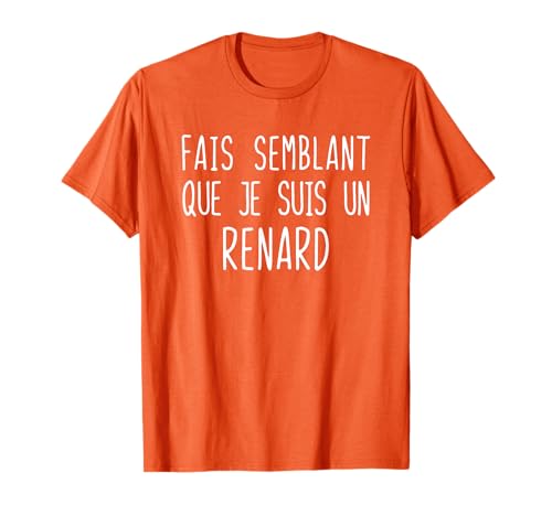 Costume Renard Drôle pour Halloween Déguisement T-Shirt