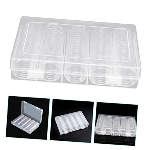 Caja organizadora transparente para monedas, set 101 piezas miniatura 7