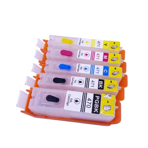 Cartouche PGI-470 CLI-471 rechargeable compatible imprimante jet d'encre MG5740 TS6040