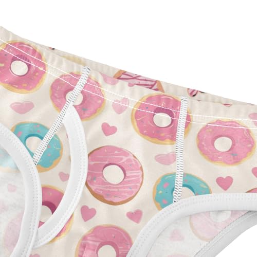 Wusikd Doughnuts Colors Boys' Underwear Cotton Love Hearts Boys Briefs Soft Toddler Underwear 2T4
