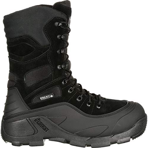 ROCKY Blizzard Stalker Waterproof 1200G Insulated Boot, Black, Size 10(MEN)