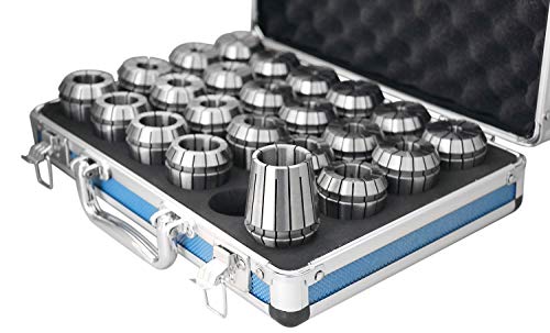 Accusize Industrial Tools 23 Pc Er40 Collet Set, Size From 1/8'' To 1'' In Fitted Strong Box, 0223-0935 #TOP3