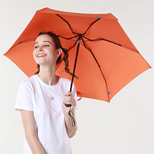Rumbrella Mini Umbrella, Teflon Purse Umbrella With 99% Uv Protection Travel Umbrella, Orange #TOP1