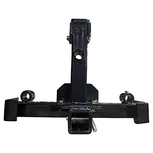 Titan Attachments 3 Point Transformer Tractor Hitch Fits Category 1 Tractors, Titan Quick Hitch Compatible, Optional Hay Bale Spear And Stabilizer Spears, Black Finish, Move Large Round Hay Bales #TOP7