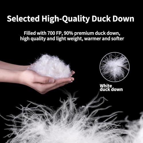 Naturehike Winter Dicke Daunenhose Schnee Skifahren Thermische Hitze Heißer Outdoor Winddichte Daunenhose (Schwarz XL)