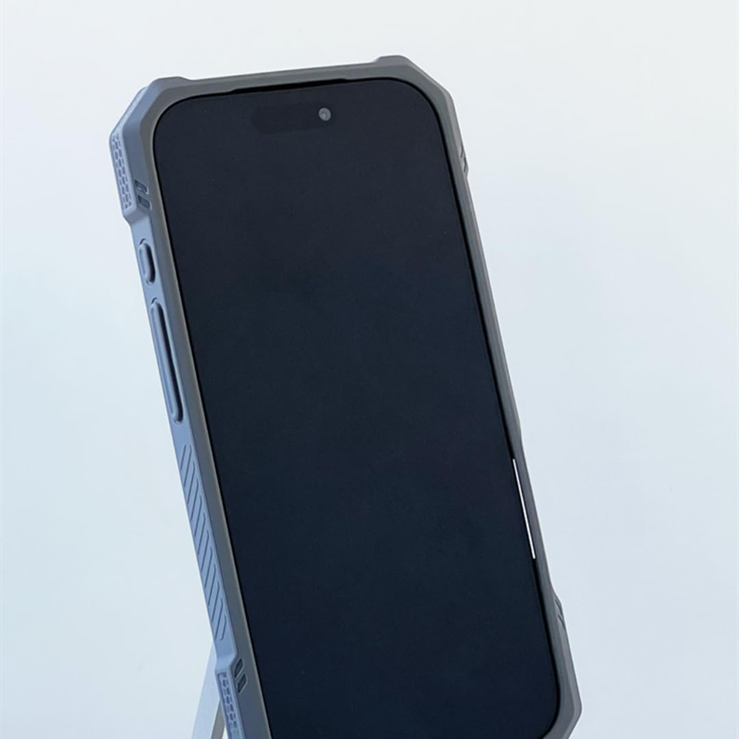 Etui ochronne z matowym wykończeniem i matowym wykończeniem do iPhone'a 17 Pro, ze stopu aluminium, z funkcją ładowania bezprzewodowego (do iPhone'a 17 Pro/SZARY)
