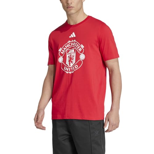 adidas Camiseta masculina Manchester United DNA, Vermelho Mufc, G