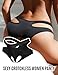 sunshinelady Women's Underwear Cut Out Sexy Bikini Panties Stretch String Hipster Boyshorts Plus Size Cheeky Briefs Black L