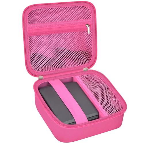 Image of Case Compatible with GL-BE3600 /SFT1200 / MT3000 / AXT1800 / MT1300 / A1300 for Glinet Travel Router for Hotel Wifi, Portable Router Storage Holder for Gl.inet Slate 7 Router Accessories(Box Only)-Rose Red