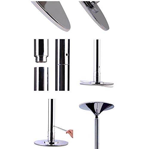 Palo per Pole Dance Regolabile in Altezza 2,24 m - 2,74 m Silver-DP