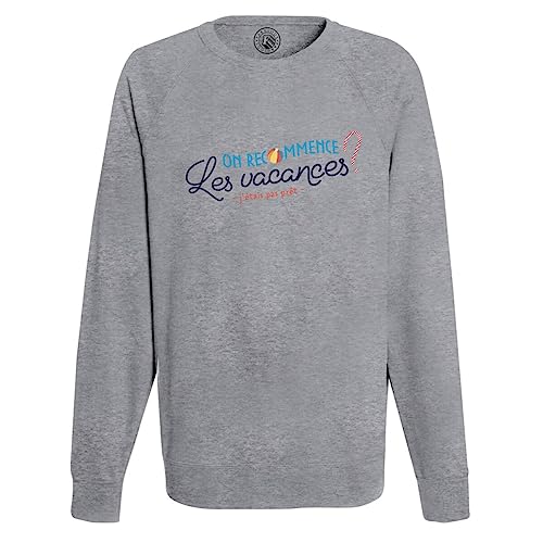 Sweatshirt homme soleil été confortable avec motif humoristique sur les vacances