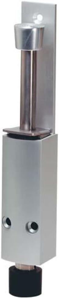 KWS Door Stopper Doorstop Hub 60 mm Aluminium Pack of 1, Silver, 122202 Silver