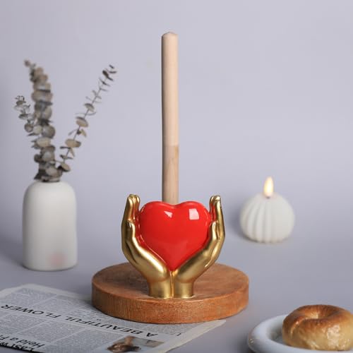 Soporte para toallas de papel con manos de resina para un hogar con estilo 7