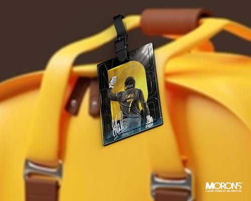 Image of MORONS (A Brand Owned by JBN Printstop) MS Dhoni Tribute Gift Box Includes 4 Items: Ceramic Mug, Keychain, Bag Tag and Tea Coaster - The Ultimate MSD Fan Collection; 330ML