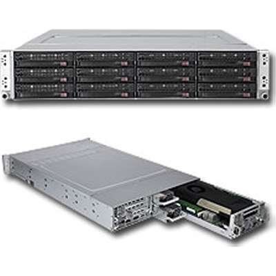 Supermicro SYS-6026TT-D6IBQRF BBNS 2U Twin 2XNODE 5520-192GB 6SAS 1400W1+1 Qdrib