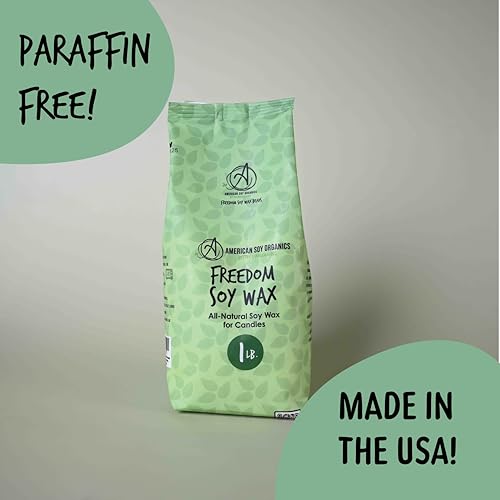 image for American Soy Organics - 1 lb Freedom Soy Wax Beads for Candle Making -