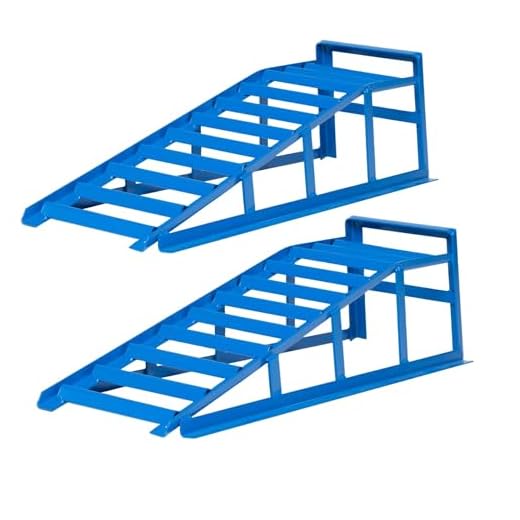 Cartrend 50156 Set de Rampas Extra Sólidas y Anchas, Soporta 1600kg, Ancho de Rueda hasta 225 mm