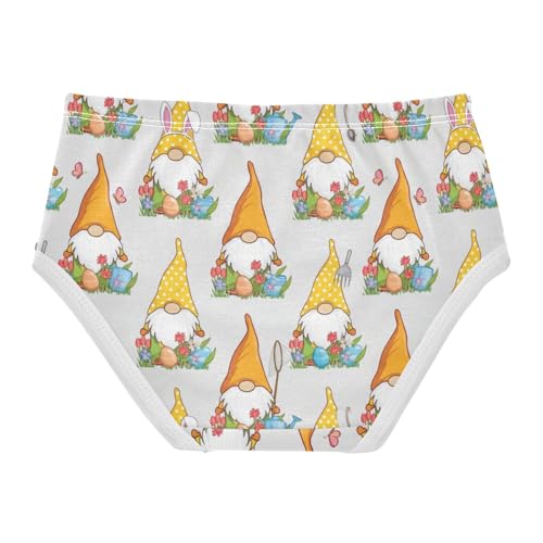 Joisal Cute Easter Gnomes Little Girl Panties Toddlers Underwear Floral Cotton Animals Briefs Undies Kids 2t2