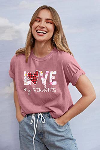 Teacher Shirts Teach Love Inspire Shirt Women Funny Teaching Tee Inspirational Teacher Tshirt Top - Image 5
