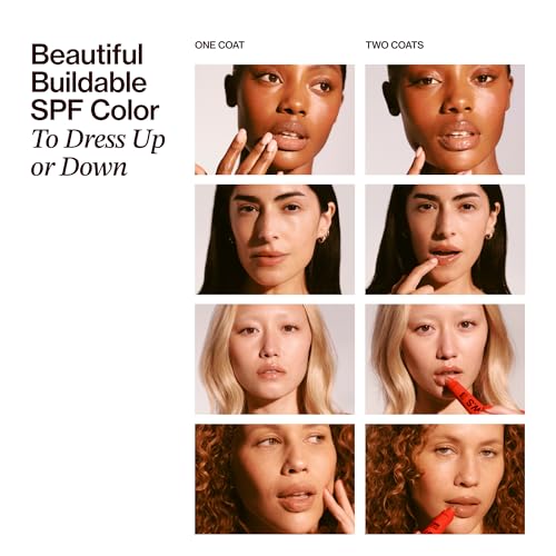 Good Weather Skin Daily Lip Sun Gloss SPF 30 in Iced Coffee (.59 Oz), Made with clean Ingredients like Mango Butter & Rosehip Oil for Nourishing and Hydrating, Hyaluronic acid for plumping, Glossy, modern neutral color