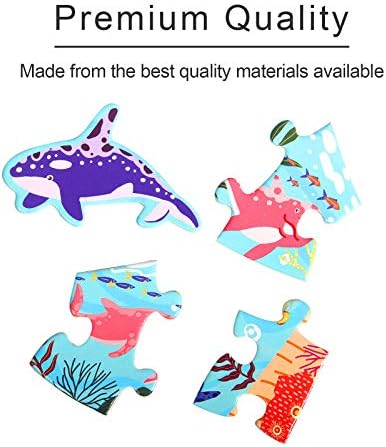 Jigsaw Puzzles for Kids Ages 4-8, 8-10, 50 Pieces Whale Animal Shaped Floor Puzzles for Kids, 6 7 8 9 10-Year-Old Girls Boys Gifts, Toys for 5-7 Girls Boys Gifts 3 41fd3t56RsL. AC