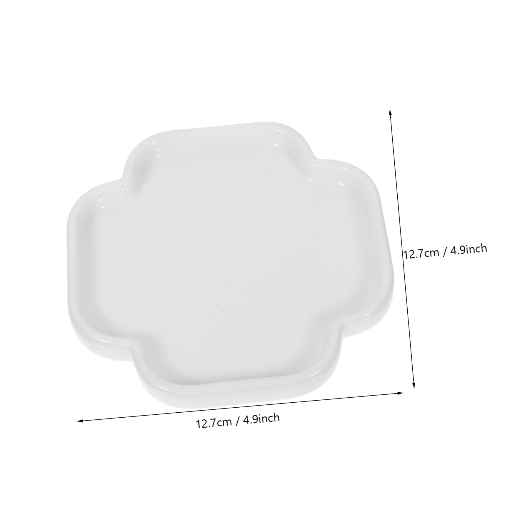 Healvian 5 Piezas Bandeja de Cerámica Chino para Servir Aperitivos y Plato Decorativo Resistente y Fácil de Limpiar para Exhibición de Joyas y Snacks Fiestas y Reuniones