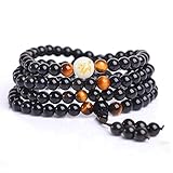 einschlafhilfe kinderwagen Durchmesser der Perlen: 8 mm. Kcnsieou Bequeme, erstaunliche Einschlafhilfe, 108 Perlen, schwarzer Obsidian, Therapie, leuchtende Perlen, mehrere Armbänder