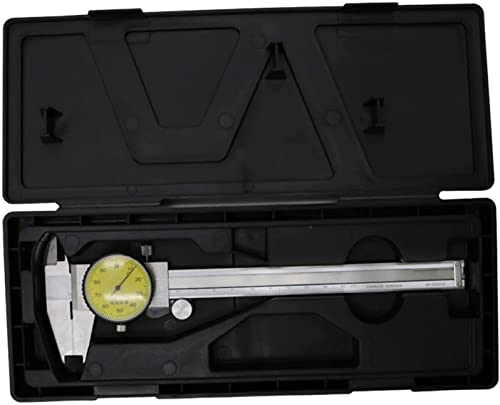Measuring Tools Calipers,Stainless Steel Shrock-Proof Dial Vernier Caliper 0.01 Mm Dial Caliper Gauge 0-200 Mm 0.01 Mm #TOP4
