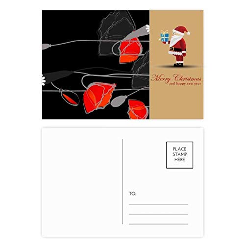 Cartes postales motif coquelicot et Père Noël pour raviver les souvenirs de vos fêtes