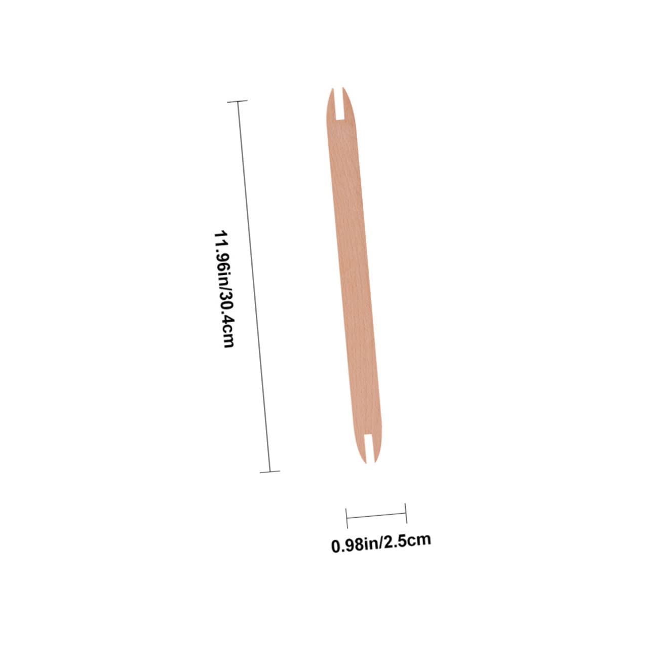 DOITOOL DIY Craft Accessory Set 2 Wooden Knitting Weaving Sticks for Knitted Scarves