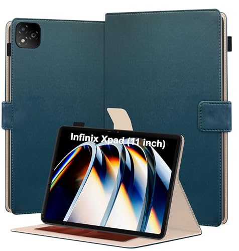 Image of TGK Flip Cover for Infinix XPAD LTE 11 inch Tablet Case with Stylus Holder (Cerulean Blue)