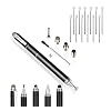Penyeah Stylus Pen 4 in 1, Universal Stylus Pens for Touch Screens, High Precision and Sensitivity (Black), with Replacement 2.75 Ballpoint Pen Refills (12count, Black Ink)